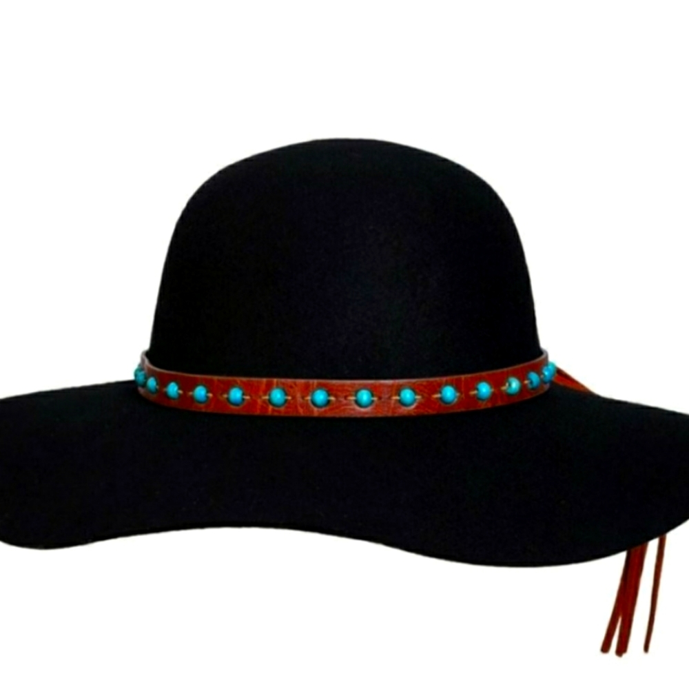 Brand New Conner Bohemian 1970 Wool Floppy Hat in Black Only